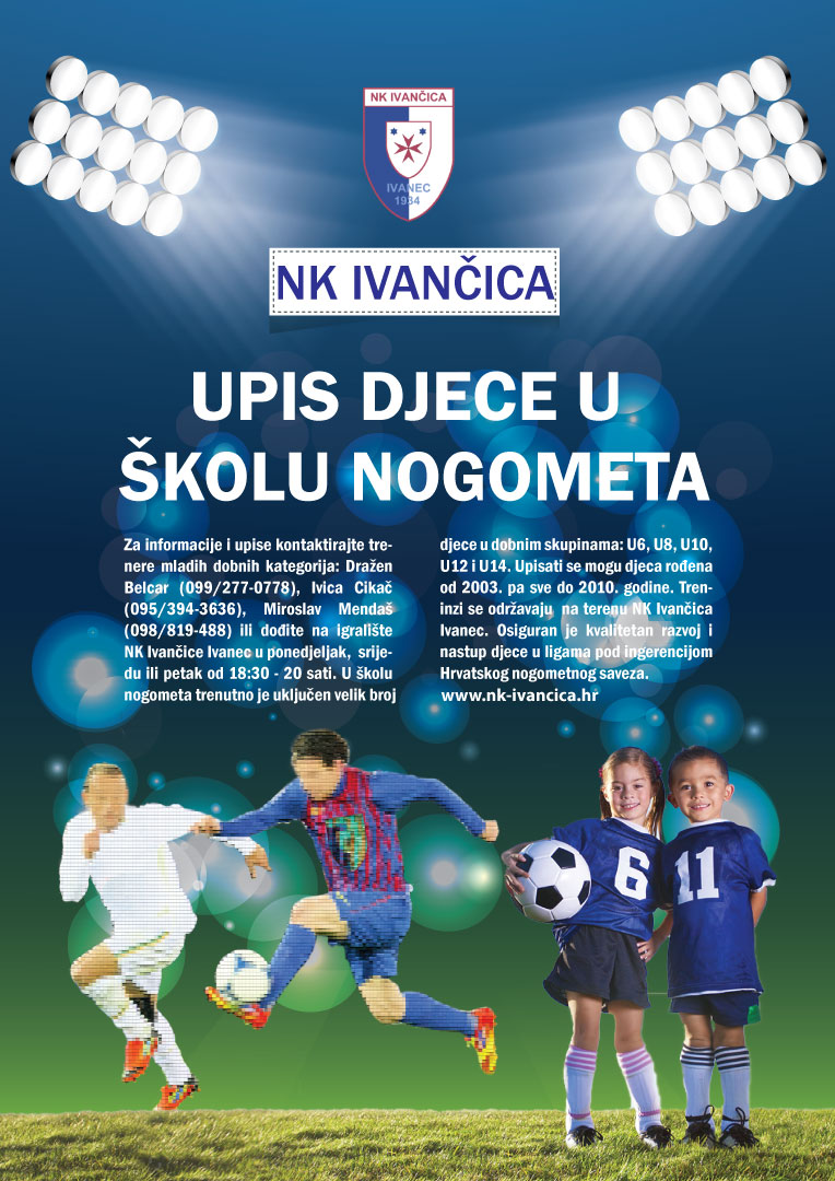NK Ivančica Ivanec - upisi u školu nogometa - 2017